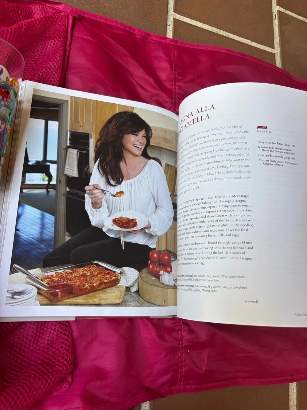Valerie Bertinelli One Dish at a Time hardback cookbook 242 pgs. Good shape